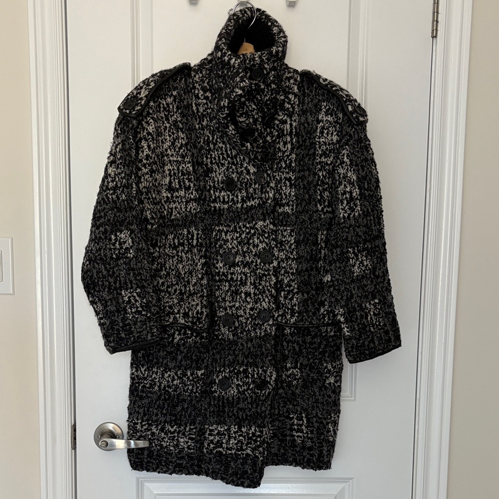 Burberry London Alpaca Sweater Coat